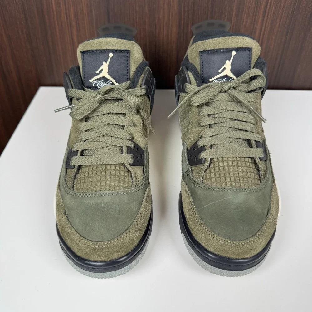 Jordan 4 Retro SE Craft Medium Olive GS FB9928-200 Kids Size 5Y Sneakers